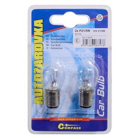 Autožiarovka Compass 08647 12V P21/5W  21/5W BaY15d (2 ks) 

