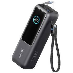 Powerbank Anker 165W Built-In USB-C and Retractable Cable 25000 mAh čierny


