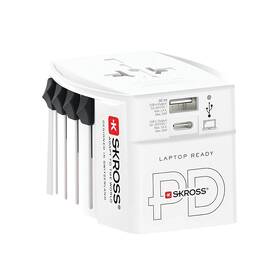 Cestovný adaptér SKROSS MUV USB AC30PD biely

