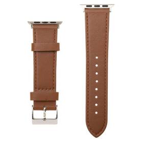 Remienok FIXED Leather Strap na Apple Watch 42/44/45/49 mm hnedý

