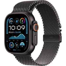 Inteligentné hodinky Apple GPS + Cellular 49mm čierny titán - milánsky ťah čierny titán - L 
