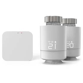 Bezdrôtová termohlavica Hama SMART set pre reguláciu vykurovania, centrála + 2 hlavice biela

