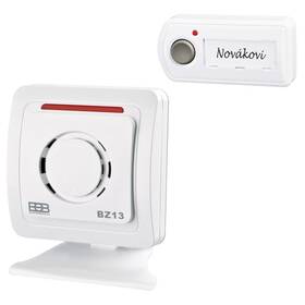 Zvonček bezdrôtový Elektrobock BZ13, batériový biely

