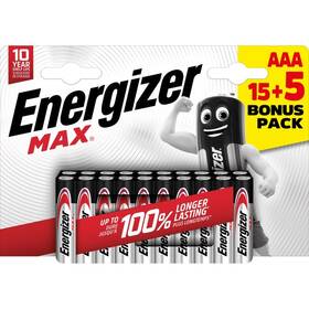 Batéria alkalická Energizer MAX AAA (20 ks) 

