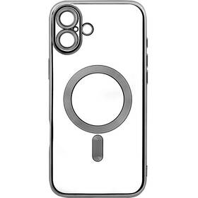 Kryt na mobil WG Magic Eye Magnet na Apple iPhone 16 čierny/priehľadný


