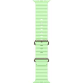 Remienok Apple 49mm neónovo zelený oceánsky – prírodný titán 

