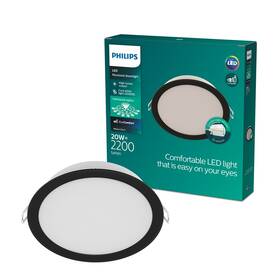 LED stropné svietidlo Philips 59469 MESON 175 20W 40K čierne

