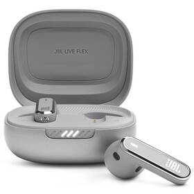 Slúchadlá JBL Live Flex strieborná

