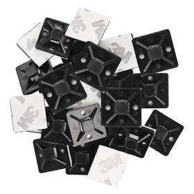 Páska EMOS SAMOLEPICÍ 20×20MM 3M TAPE, 25KS čierna

