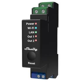 Modul Shelly Pro 2PM, spínací modul 2x 16A na DIN lištu, meranie spotreby, WiFi 

