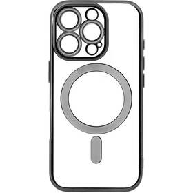 Kryt na mobil WG Magic Eye Magnet na Apple iPhone 16 Pro čierny/priehľadný

