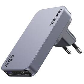 Nabíjačka do siete UGREEN 65W GaN Tech Ultra-Slim strieborná

