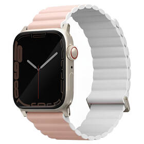 Remienok Uniq Revix Premium Edition Reversible na Apple Watch 38/40/41mm biely/ružový

