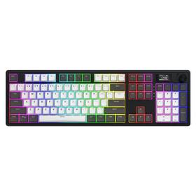 Klávesnica HATOR Skyfall 100 PRO Wireless, US layout čierna/biela

