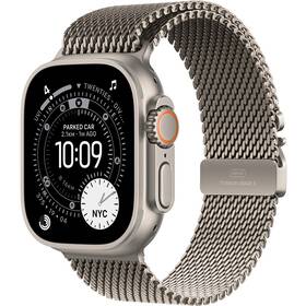 Inteligentné hodinky Apple GPS + Cellular 49mm prírodný titán - prírodný titánový milánsky ťah - S 

