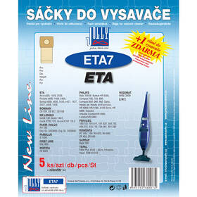 Vrecká pre vysávače Jolly ETA 7 (5 ks) 

