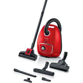 Podlahový vysávač Bosch BGL41PET2H červený


