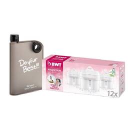 Filter na vodu BWT Magnesium 12 ks + dizajnová fľaša 

