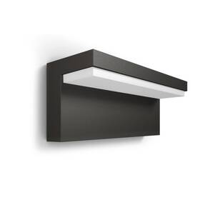 Nástenné svietidlo Philips Bustan, LED, neutrálna biela - antracitové 

