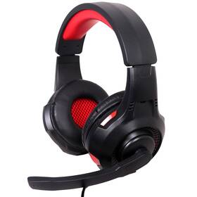 Headset Gembird GHS-U-5.1-01, 5.1 surround čierny/červený


