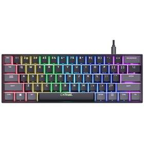Klávesnica Trust GXT 867 Acira 60 Mini, US layout čierna

