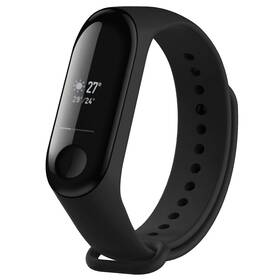 Remienok FIXED Silicone Strap na Xiaomi Mi Band 3/4 čierny

