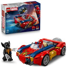 Stavebnica LEGO® ǀ Marvel 76336 Spider-Man a auto vs. venomizovaný Wolverine 

