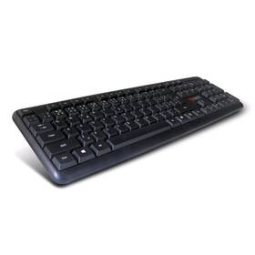 Klávesnica C-Tech KB-102 USB slim, CZ/SK čierna

