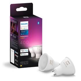 Inteligentná žiarovka Philips 4.2W, GU10, White and Color Ambiance, 2 ks 

