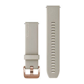 Remienok Garmin Quick Release (20 mm), Light Sand, pracka Rose Gold béžový

