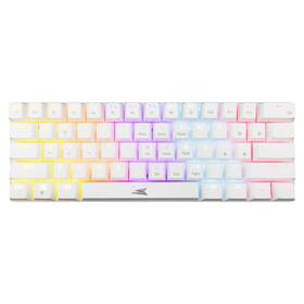 Klávesnica Baracuda DOLPHIN, Red switch, US layout biela

