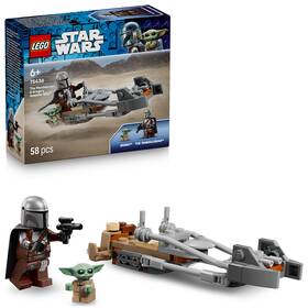 Stavebnica LEGO® Star Wars™ 75436 Mandalorian, Grogu a spídrová motorka 

