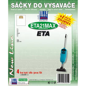 Vrecká pre vysávače Jolly ETA 21 MAX 3060 (4 ks) 

