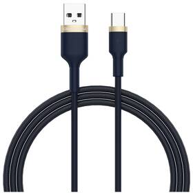 Kábel GoGEN USB-A / USB-C, 1m, opletený modrý

