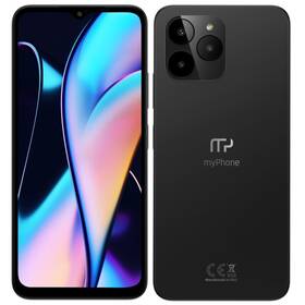 Mobilný telefón myPhone N23 6 GB / 128 GB čierna farba
