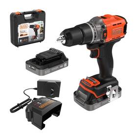 Vŕtací skrutkovač Black-Decker BCD383D2XK-QW (s batériou) 

