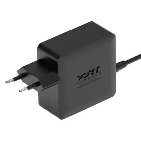 Sieťový adaptér PORT CONNECT USB-C GaN2 RP0739, PLUG-IN PD  65 W čierny

