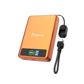 Powerbank BMX SolidSafe™ 10K Solid-State magnetická oranžová

