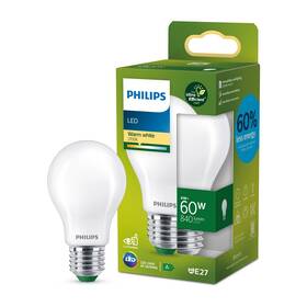 LED žiarovka Philips 60W, A60, E27, teplá bílá 

