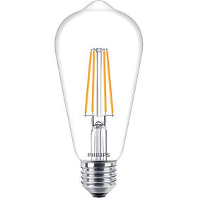  LED žiarovka Philips klasik, 7W, E27, teplá biela