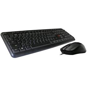 Klávesnica s myšou C-Tech KBM-102, CZ/SK čierna

