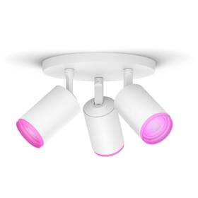 Bodové svietidlo Philips Fugato White and Color Ambiance 3 Spot biele

