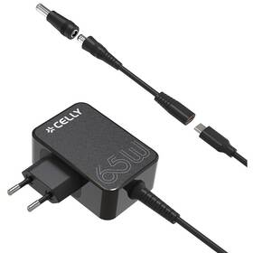 Nabíjačka do siete Celly USB-C 65W čierna farba
