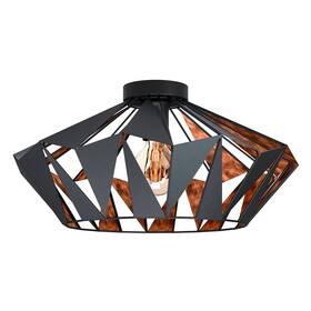 LED stropné svietidlo Eglo Carlton 6 čierne/medené

