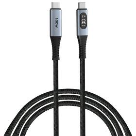 Kábel Verbatim Sync & Charge s displejem USB-C/USB-C 100W 1,2m čierny


