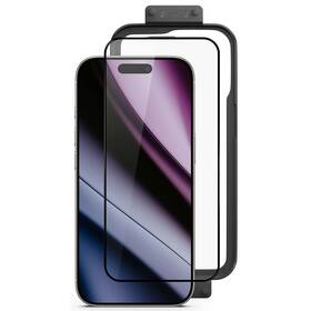 Tvrdené sklo Epico Hero 3D s inštalačným rámčekom na Apple iPhone 16 Plus 


