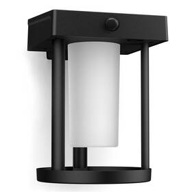 Nástenné svietidlo Philips Camill, okrúhle čierne

