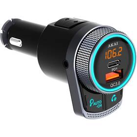 FM Transmitter AKAI FMT-80BT čierny

