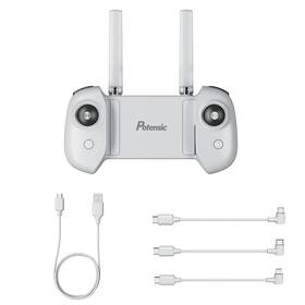  Diaľkový ovládač Potensic Atom, napájací kábel a 3 prepojovacie káble (micro USB, USB-C, Lightning)