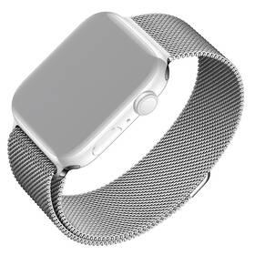 Remienok FIXED Mesh Strap na Apple Watch 38/40/41mm strieborný

